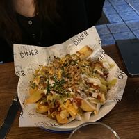 Loaded fries  at Unity Diner in East London