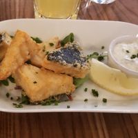 Tofish and chips at Unity Diner in East London