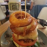 Burger at Unity Diner in East London