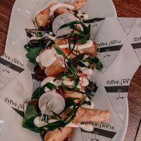 vegan prawns at Unity Diner in East London