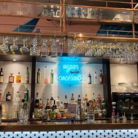 Bar at Unity Diner in East London