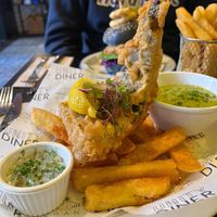 Fish & chips   at Unity Diner in East London