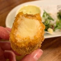 CHUNKY mozzarella sticks  at Unity Diner in East London