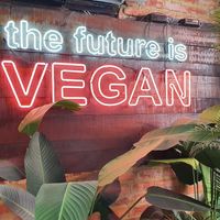 Sign at Unity Diner in East London