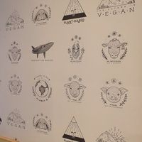 The wall at Unity Diner in East London