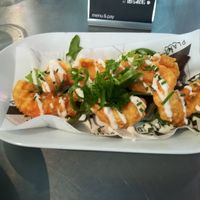 Tempura prawns at Unity Diner in East London
