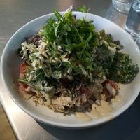 Chikken kale Caesar salad at Unity Diner in East London
