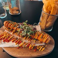 Hotdog  at Unity Diner in East London