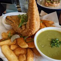 Tofish and chips at Unity Diner in East London