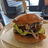 Kimchi burger at Unity Diner in East London