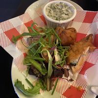 Fish stick appetizer is a must order.  at Unity Diner in East London