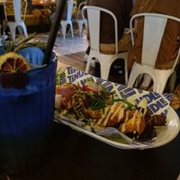 Shrimps as a starter at Unity Diner in East London