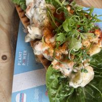 Crab roll  at Unity Diner in East London