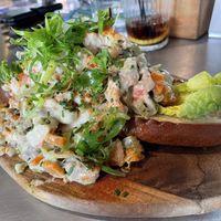 Lobster roll  at Unity Diner in East London