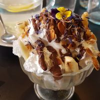 Banana split at Unity Diner in East London