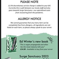 Discretionary charge   at Unity Diner in East London