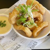 Calamari ring  at Unity Diner in East London