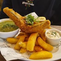 Tofish & chips at Unity Diner in East London