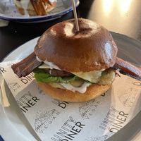 Bacon Cheese Burger  at Unity Diner in East London