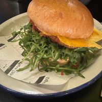 Chicken burger   at Unity Diner in East London