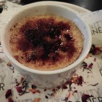Crème brulée. at Unity Diner in East London