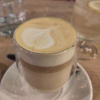 Turmeric and honeycomb latte at Unity Diner in East London