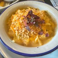 Truffle bacon mac and cheese  at Unity Diner in East London