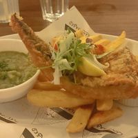 Fish and chips at Unity Diner in East London