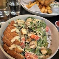 Chick’n caesar salad  at Unity Diner in East London