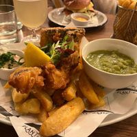Tofish and chips at Unity Diner in East London