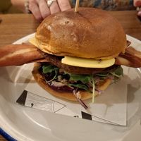 Festive burger at Unity Diner in East London