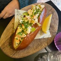 Lobster roll  at Unity Diner in East London