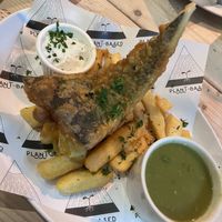Tofish & chips   at Unity Diner in East London