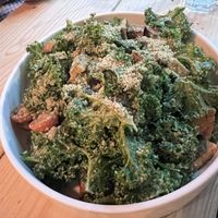 Ceaser salad (with tempeh)  at Unity Diner in East London