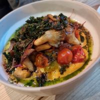 Roasted mushrooms at Unity Diner in East London