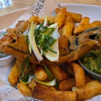 Tofish and chips at Unity Diner in East London