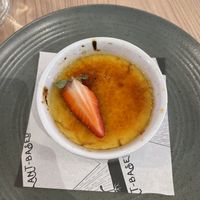 Creme brulee  at Unity Diner in East London