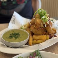 Tofish Goujons & Chips  at Unity Diner in East London