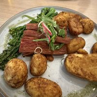 3D printed steak   at Unity Diner in East London