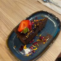 Chocolate torte at Unity Diner in East London