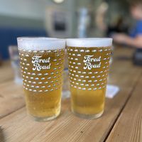 “Posh” beer  at Unity Diner in East London