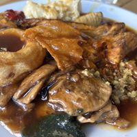 Roast lamb dinner   at Unity Diner in East London
