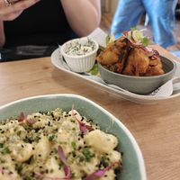Tofish Bites, Lobster Mac and Cheese at Unity Diner in East London