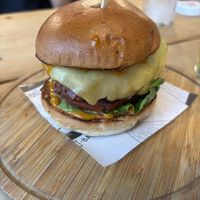 Double Bacon Burger  at Unity Diner in East London