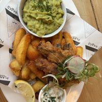 Tofish Goujons & Chips  at Unity Diner in East London