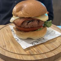 Double bacon burger  at Unity Diner in East London