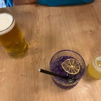 Lager and I think this was Piers Morgans tears. at Unity Diner in East London