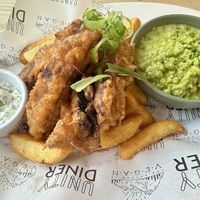 Fish and chips 😋   at Unity Diner in East London