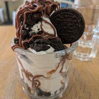 Chocolate sundae at Unity Diner in East London