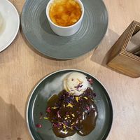 Pudding and Crème Brûlée   at Unity Diner in East London
